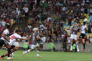 RIO DE JANEIRO (RJ), Brezilya 11 / 22 / 2023 - Brezilya Futbol Şampiyonası 'nın otuz ikinci turu için Fluminense x Sao Paulo arasındaki maç, bu Çarşamba Maracana' daki Mario Filho stadyumunda yapıldı. 