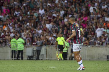 RIO DE JANEIRO (RJ), Brezilya 11 / 22 / 2023 - Brezilya Futbol Şampiyonası 'nın otuz ikinci turu için Fluminense x Sao Paulo arasındaki maç, bu Çarşamba Maracana' daki Mario Filho stadyumunda yapıldı. 