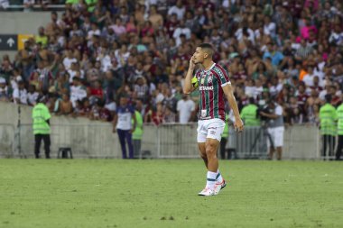 RIO DE JANEIRO (RJ), Brezilya 11 / 22 / 2023 - Brezilya Futbol Şampiyonası 'nın otuz ikinci turu için Fluminense x Sao Paulo arasındaki maç, bu Çarşamba Maracana' daki Mario Filho stadyumunda yapıldı. 