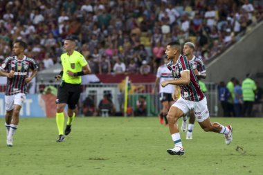 RIO DE JANEIRO (RJ), Brezilya 11 / 22 / 2023 - Brezilya Futbol Şampiyonası 'nın otuz ikinci turu için Fluminense x Sao Paulo arasındaki maç, bu Çarşamba Maracana' daki Mario Filho stadyumunda yapıldı. 