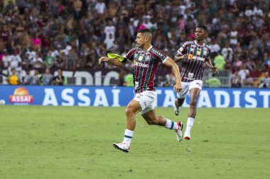 RIO DE JANEIRO (RJ), Brezilya 11 / 22 / 2023 - Brezilya Futbol Şampiyonası 'nın otuz ikinci turu için Fluminense x Sao Paulo arasındaki maç, bu Çarşamba Maracana' daki Mario Filho stadyumunda yapıldı. 