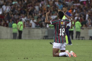 RIO DE JANEIRO (RJ), Brezilya 11 / 22 / 2023 - Brezilya Futbol Şampiyonası 'nın otuz ikinci turu için Fluminense x Sao Paulo arasındaki maç, bu Çarşamba Maracana' daki Mario Filho stadyumunda yapıldı. 