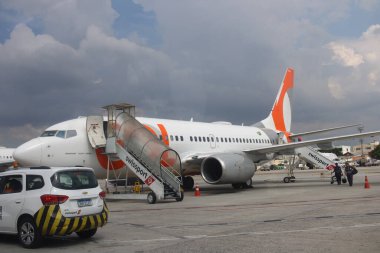 SAO PAULO (SP), Brezilya 11 / 22 / 2023 - Bu Çarşamba öğleden sonra Sao Paulo 'daki Kongonhas havaalanında büyük bir yolcu hareketi vardı (22)) 