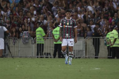 RIO DE JANEIRO (RJ), Brezilya 11 / 22 / 2023 - Fluminense 'den Alman Kanosu golünü atıyor ve Brezilya Futbol Şampiyonası' nın otuz ikinci turunda Fluminense x Sao Paulo arasındaki maçta golünü kutluyor.