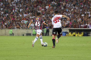 RIO DE JANEIRO (RJ), Brezilya 11 / 22 / 2023 - Brezilya Futbol Şampiyonası 'nın otuz ikinci turu için Fluminense x Sao Paulo arasındaki maç, bu Çarşamba Maracana' daki Mario Filho stadyumunda yapıldı. 