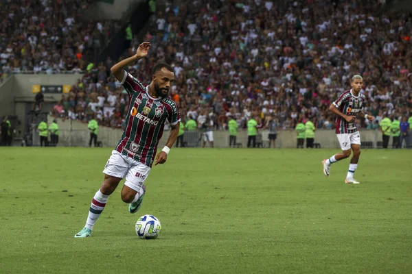 RIO DE JANEIRO (RJ), Brezilya 11 / 22 / 2023 - Brezilya Futbol Şampiyonası 'nın otuz ikinci turu için Fluminense x Sao Paulo arasındaki maç, bu Çarşamba Maracana' daki Mario Filho stadyumunda yapıldı. 