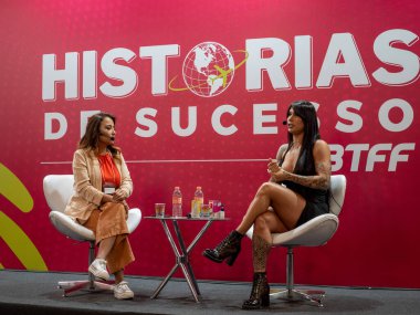 Sao Paulo (SP), Brezilya 11 / 26 / 2023 - BTFF 2023 - Sao Paulo 'nun kuzeyindeki Expo Center Norte' deki Brezilya Ticaret Fitness Fuarına (BTFF) katılıyor.. 