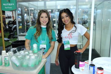 Sao Paulo (SP), Brezilya 11 / 25 / 2023 - BTFF Fuarı - Brezilya Ticaret Fitness Fuarı, spor beslenme, fitness moda ve ek ürünler alanındaki teşhircileri bir araya getiren önümüzdeki pazara kadar devam edecek