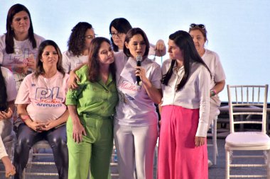 Rio de Janeiro (RJ), Brezilya 11 / 25 / 2023 - Liberal Parti 'nin bir kolu olan PL Mulher, bu 25 Cumartesi günü Rio de Janeiro eyaletinden liderlerin bir toplantısı düzenledi. Etkinlik Riocentro Amfitiyatrosunda gerçekleşti.