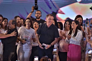 Rio de Janeiro (RJ), Brezilya 11 / 25 / 2023 - Liberal Parti 'nin bir kolu olan PL Mulher, bu 25 Cumartesi günü Rio de Janeiro eyaletinden liderlerin bir toplantısı düzenledi. Etkinlik Riocentro Amfitiyatrosunda gerçekleşti.