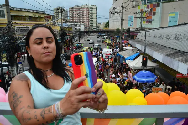 Sao Paulo Brezilya 2023 Pazar Lgbti Pride Parade Madureira Gerçekleşti — Stok fotoğraf