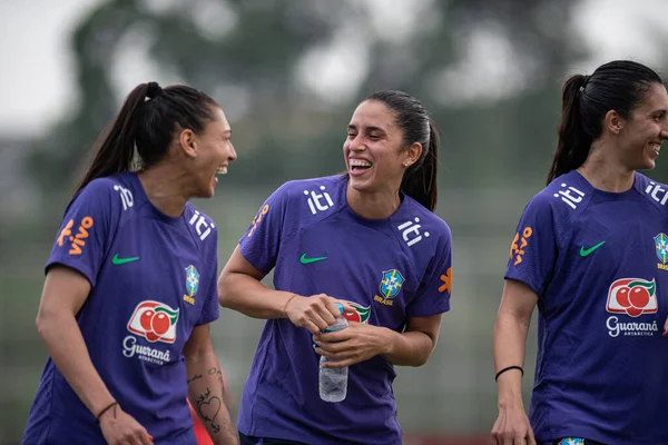 Sao Paulo 2023 Rafaelle Training Brazilian Women Football Team Afternoon — Stock Photo, Image