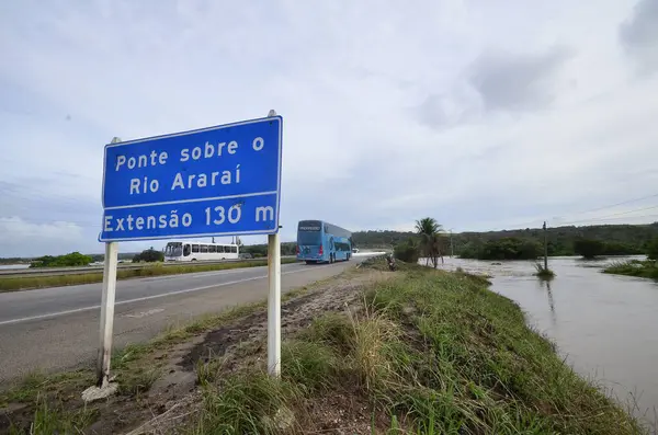 Sao Jose Mipibi Brasil 2023 Río Desborda Sobre 101 Sao — Foto de Stock