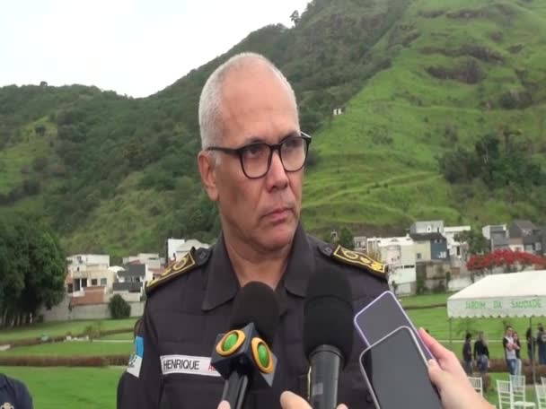 Policier Tué Porte Maison Dans Zone Ouest Rio Est Enterré — Video