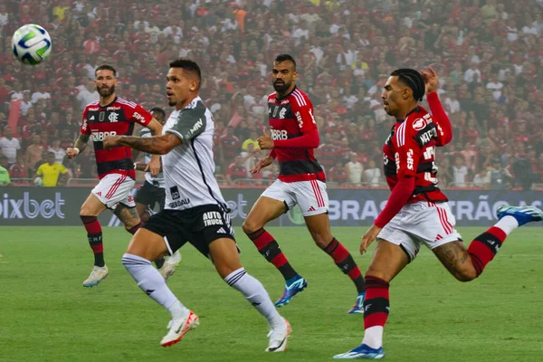 Rio Janeiro Brazil 2023 Celebration Paulinho Goal Atletico Match Flamengo — Stock Photo, Image