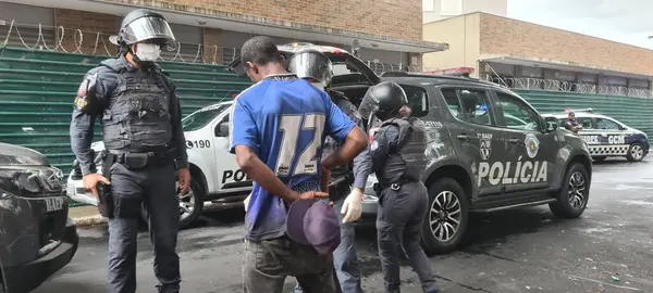 Sao Paulo Brasilien 2023 Zivile Militärpolizei Und Gcm Führen Eine — Stockfoto