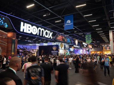 Sao Paulo (SP), Brezilya 11 / 30 / 2023 - Sao Paulo 'nun güney bölgesindeki Sao Paulo Fuarı' nda bu Perşembe öğleden sonra CCXP23 sırasında kalabalık hareketi. Ülkedeki en büyük popüler kültür ve inek etkinliği. 