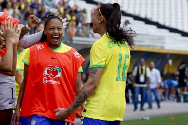 Sao Paulo (SP), Brezilya 11 / 30 / 2023: Brezilya Bayanlar Futbol Takımı ile Japonya arasında dostça bir maç 