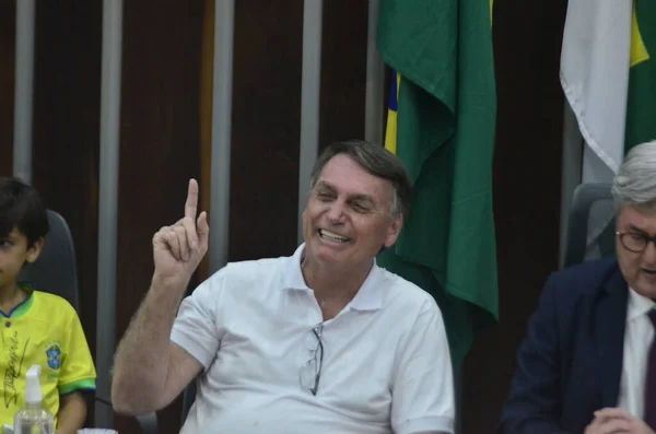 Natal Brezilya 2023 Eski Brezilya Cumhurbaşkanı Jair Bolsonaro Perşembe Günü — Stok fotoğraf