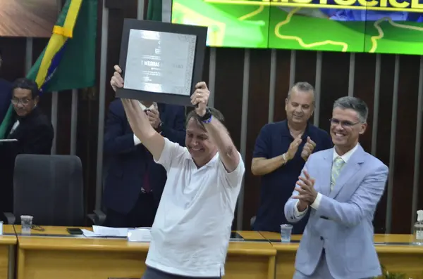 Natal Brazílie 2023 Bývalý Prezident Brazílie Jair Bolsonaro Přistál Tento — Stock fotografie