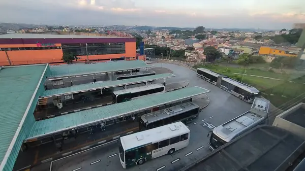 Сан Паулу Бразилия 2023 Союз Водителей Проводников Автобусов Сан Паулу — стоковое фото