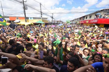 NATAL (RN), Brezilya 02 / 12 / 2023 - Brezilya 'nın eski cumhurbaşkanı Jair Bolsonaro, Parnamirim-RN' de vatandaşlık unvanını aldı ve eşi Michellle Bolsonaro ile birlikte bir PL Mulher etkinliğinde eyalet turnesine son verdi. (F