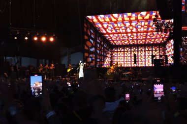 Sao Paulo (SP), 12 / 02 / 2023 - Şarkıcı Marisa Monte Cumartesi gecesi erken saatlerde Autodromo de Interlagos 'taki Primavera Sound' da sahne aldı.