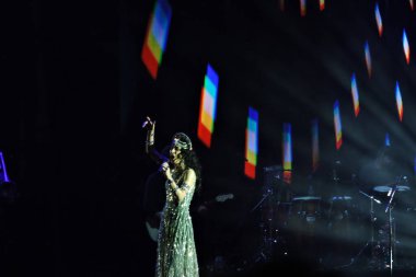 Sao Paulo (SP), 12 / 02 / 2023 - Şarkıcı Marisa Monte Cumartesi gecesi erken saatlerde Autodromo de Interlagos 'taki Primavera Sound' da sahne aldı.