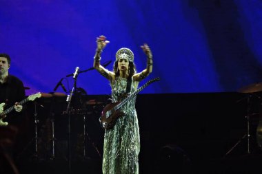 Sao Paulo (SP), 12 / 02 / 2023 - Şarkıcı Marisa Monte Cumartesi gecesi erken saatlerde Autodromo de Interlagos 'taki Primavera Sound' da sahne aldı.