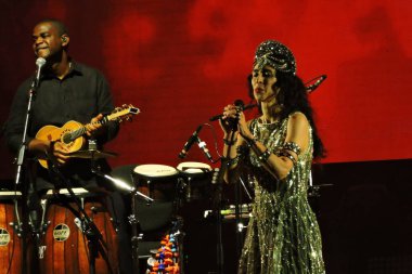 Sao Paulo (SP), 12 / 02 / 2023 - Şarkıcı Marisa Monte Cumartesi gecesi erken saatlerde Autodromo de Interlagos 'taki Primavera Sound' da sahne aldı.