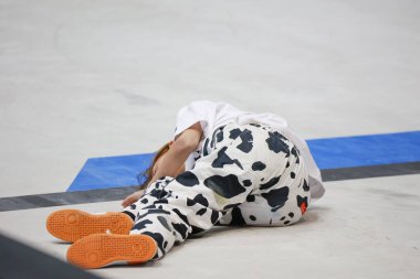 Sao Paulo (SP), Brezilya 12 / 02 / 2023 - Aoi Uemura Sokak Pateni Dünya Ligi Finali, SLS Super Crown Dünya Şampiyonası, Super Crown SLS Skateboard finalinde bayanlar ön eleme maçı 