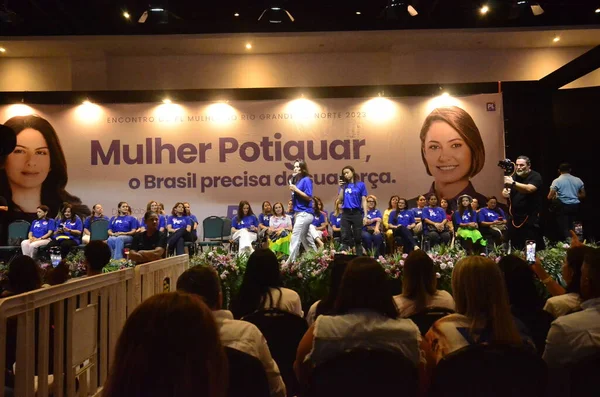 Natal Бразилия 2023 Бывший Президент Бразилии Джейр Болсонаро Получает Титул — стоковое фото