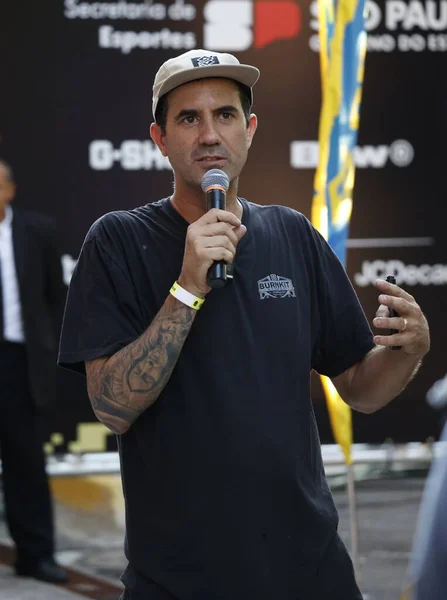 Sao Paulo 2023 Patinador Bob Burniquist Durante Super Crown Skateboard —  Fotos de Stock