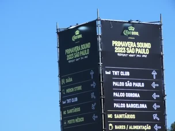 Primavera Sound Festival Autodromo Interlagos Sao Paulo Diciembre 2023 Sao — Vídeo de stock
