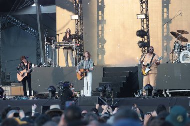 Sao Paulo, (SP), Brezilya 12 / 03 / 2023 - Amerikalı şarkıcı Beck 'in bu Pazar günü Sao Paulo' nun güney bölgesindeki deninterlagos qutodromo 'da yaptığı sunum 