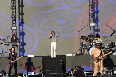 Sao Paulo (SP), Brezilya 03 / 12 / 2023 - Amerikalı şarkıcı Beck, Sao Paulo 'nun güneyindeki Autodromo de Interlagos' ta bu Pazar öğleden sonra Primavera Sound 'daki Corona Stage' de bir konser verdi.. 