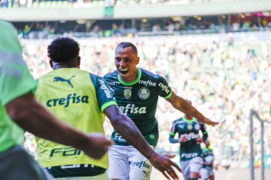 Sao Paulo (SP), Brezilya 12 / 03 / 2023 - BRASILEIRO, Sao Paulo-SP 'nin batı bölgesinde PALMEIRAS' a karşı, bu Pazar, 3 Aralık 2023. 