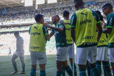 Sao Paulo (SP), Brezilya 12 / 03 / 2023 - BRASILEIRO, Sao Paulo-SP 'nin batı bölgesinde PALMEIRAS' a karşı, bu Pazar, 3 Aralık 2023. 