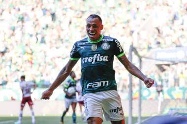 Sao Paulo (SP), Brezilya 12 / 03 / 2023 - BRASILEIRO, Sao Paulo-SP 'nin batı bölgesinde PALMEIRAS' a karşı, bu Pazar, 3 Aralık 2023. 