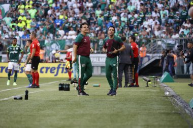 Sao Paulo (SP), Brezilya 12 / 03 / 2023 - BRASILEIRO, Sao Paulo-SP 'nin batı bölgesinde PALMEIRAS' a karşı, bu Pazar, 3 Aralık 2023. 