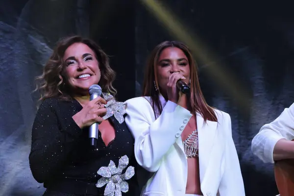 Sao Paulo Brazil 2023 Daniela Mercury Performed Duo Singer Lucy — Stock Photo, Image