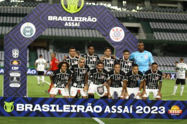 CURITIBA (PR), 12 / 06 / 2023 - Corinthians takımından Fausto Vera, Coritiba ile Corinthians arasında oynanan maçta 2023 Brezilya Şampiyonası 'nın 38. turu için geçerli olan golünü kutluyor.