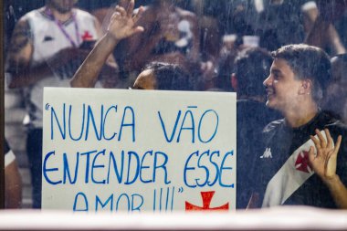 Rio de Janeiro (RJ), Brezilya 12 / 06 / 2023 - Bu Çarşamba Rio de Janeiro 'nun kuzeyindeki Sao Januario Stadyumu' nda düzenlenen 38. tur için geçerli olan Vasco ile RB Bragantino arasındaki maç