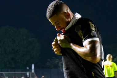 Rio de Janeiro (RJ), Brezilya 12 / 06 / 2023 - Bu Çarşamba Rio de Janeiro 'nun kuzeyindeki Sao Januario Stadyumu' nda düzenlenen 38. tur için geçerli olan Vasco ile RB Bragantino arasındaki maç