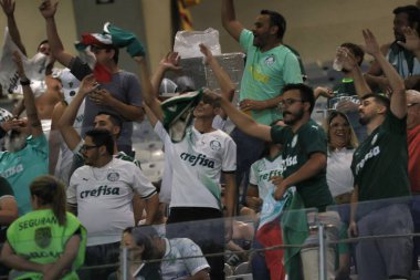 Belo Horizonte (MG), Brezilya 12 / 06 / 2023 - Cruzeiro ile Palemeiras arasındaki maç, 2023 Brezilya Şampiyonası 'nın 38. ve son turu için Belo Horizonte' deki Mineirao stadyumunda geçerli.