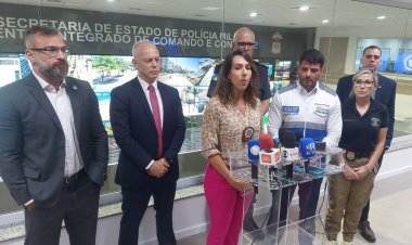 RIO DE JANEIRO (RJ), 12 / 07 / 2023 - Rio de Janeiro kentinin güvenlik sekreteriyle yaptığı görüşmenin ardından, Copacabana plajında çok sayıda soygun nedeniyle güvenlik takviyesi yapılacak 