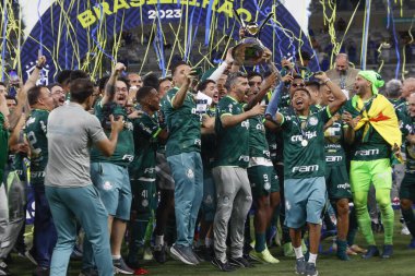 Belo Horizonte (MG), Brezilya 12 / 06 / 2023 - Palmeiras, Cruzeiro ile Palmeiras arasında oynanan ve 38. raunt için geçerli olan 12. 
