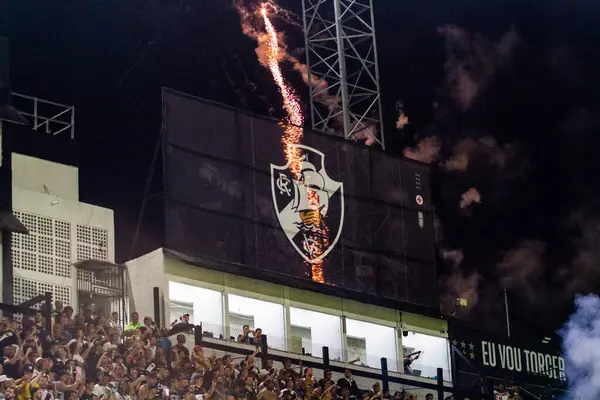 Rio de Janeiro (RJ), Brezilya 12 / 06 / 2023 - Bu Çarşamba Rio de Janeiro 'nun kuzeyindeki Sao Januario Stadyumu' nda düzenlenen 38. tur için geçerli olan Vasco ile RB Bragantino arasındaki maç