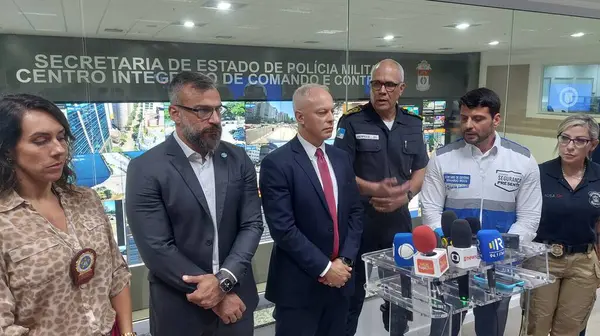Rio Janeiro 2023 Een Ontmoeting Met Veiligheidssecretaris Van Stad Rio — Stockfoto
