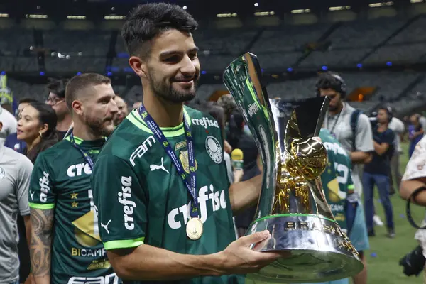 Belo Horizonte Brasil 2023 Palmeiras Celebra 12º Título Con Dodecacampeao — Foto de Stock